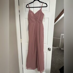 Azazie Dusty Rose Maxi Dress